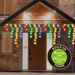 Stockholm Christmas String Lights 960 LEDs Snowing Curtain Icicle Outdoor Garden Decor 23M -Christmas Lights Store 225729 1766541 F