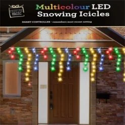 Stockholm Christmas String Lights 960 LEDs Snowing Curtain Icicle Outdoor Garden Decor 23M -Christmas Lights Store 225729 1766545 F