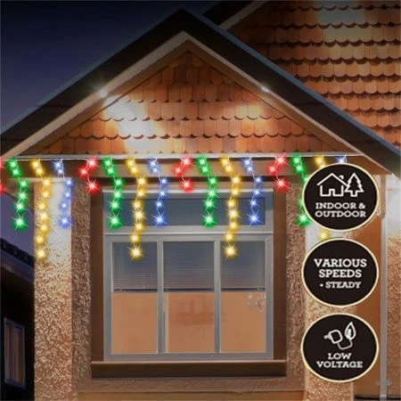 Stockholm Christmas String Lights 960 LEDs Snowing Curtain Icicle Outdoor Garden Decor 23M 5 Stockholm Christmas String Lights 960 LEDs Snowing Curtain Icicle Outdoor Garden Decor 23M - Image 5