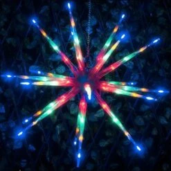 Stockholm Christmas Lights 80 LEDs Meteor Star Fairy Outdoor Garden Xmas Decoration 60CM -Christmas Lights Store 225737 2383917 F