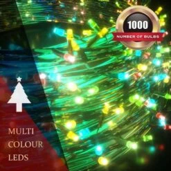 Stockholm Christmas String Lights 1000 LEDs Solar Fairy Outdoor Garden Xmas Decoration 69M -Christmas Lights Store 225741 2383925 F