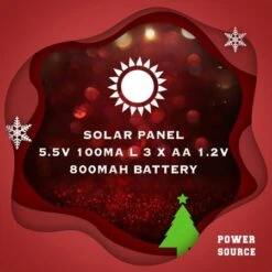 Stockholm Christmas String Lights 1000 LEDs Solar Fairy Outdoor Garden Xmas Decoration 69M -Christmas Lights Store 225741 2383931 F