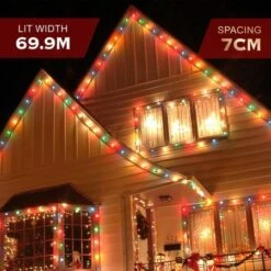 Stockholm Christmas String Lights 1000 LEDs Solar Fairy Outdoor Garden Xmas Decoration 69M -Christmas Lights Store 225741 2383935 F