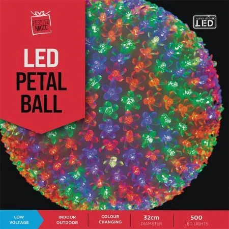 Stockholm Christmas Lights 500 LEDs Petal Ball Multi-Colour Xmas Party Outdoor Garden 32CM 9 Stockholm Christmas Lights 500 LEDs Petal Ball Multi-Colour Xmas Party Outdoor Garden 32CM - Image 9