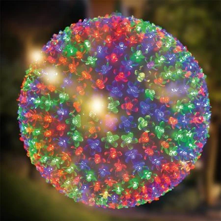 Stockholm Christmas Lights 500 LEDs Petal Ball Multi-Colour Xmas Party Outdoor Garden 32CM 4 Stockholm Christmas Lights 500 LEDs Petal Ball Multi-Colour Xmas Party Outdoor Garden 32CM - Image 4
