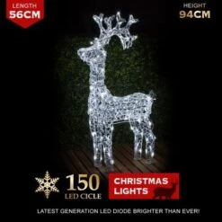 Stockholm Christmas Lights 150 LEDs Standing Reindeer Fairy Outdoor Garden Xmas Decoration 11 Stockholm Christmas Lights 150 LEDs Standing Reindeer Fairy Outdoor Garden Xmas Decoration -Christmas Lights Store 225747 2383971 F