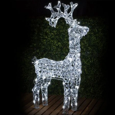 Stockholm Christmas Lights 150 LEDs Standing Reindeer Fairy Outdoor Garden Xmas Decoration 2 Stockholm Christmas Lights 150 LEDs Standing Reindeer Fairy Outdoor Garden Xmas Decoration - Image 2