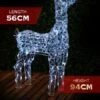 Stockholm Christmas Lights 150 LEDs Standing Reindeer Fairy Outdoor Garden Xmas Decoration