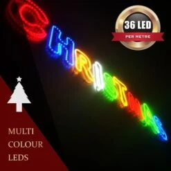 Stockholm Christmas Lights LED Rope Letter CHRISTMAS Sign Outdoor Garden Window Xmas 289CM -Christmas Lights Store 225751 1766777 F