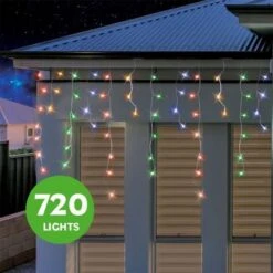 Stockholm Christmas Solar String Lights 720 LEDs Snowing Curtain Icicle Outdoor Xmas Decor -Christmas Lights Store 225757 1766837 F