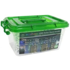 Stockholm Christmas Solar String Lights 720 LEDs Snowing Curtain Icicle Outdoor Xmas Decor -Christmas Lights Store 225757 1766839 F