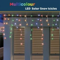 Stockholm Christmas Solar String Lights 720 LEDs Snowing Curtain Icicle Outdoor Xmas Decor -Christmas Lights Store 225757 1766843 F
