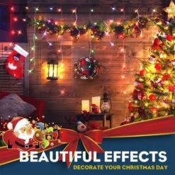 Stockholm Christmas Solar String Lights 720 LEDs Snowing Curtain Icicle Outdoor Xmas Decor -Christmas Lights Store 225757 1766845 F