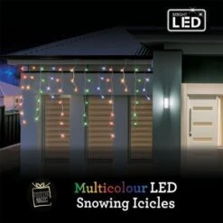 Stockholm Christmas Solar String Lights 720 LEDs Snowing Curtain Icicle Outdoor Xmas Decor -Christmas Lights Store 225757 1766847 F