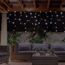 Stockholm Christmas Solar String Lights 720 LEDs Snowing Curtain Icicle Outdoor Xmas Decor -Christmas Lights Store 225759 1766863 F