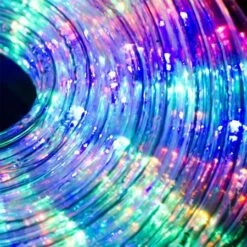 Stockholm Christmas Lights LED Ropelights Multi Color Flashing Outdoor Garden Xmas 25M -Christmas Lights Store 225761 1766883 F