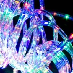 Stockholm Christmas Lights LED Ropelights Multi Color Flashing Outdoor Garden Xmas 25M -Christmas Lights Store 225761 1766891 F