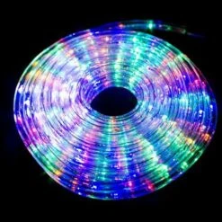 Stockholm Christmas Lights LED Ropelights Multi Color Flashing Outdoor Garden Xmas 25M -Christmas Lights Store 225761 1766899 F