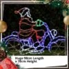 Stockholm Christmas Lights LED Rope Santa Claus Motorbike Motifs Outdoor Garden Decoration