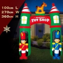 Stockholm Christmas Lights LED Inflatable Santa Claus' Toy Shop Arch House Xmas Motif Decor -Christmas Lights Store 225767 1766943 F