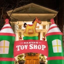Stockholm Christmas Lights LED Inflatable Santa Claus' Toy Shop Arch House Xmas Motif Decor -Christmas Lights Store 225767 1766953 F