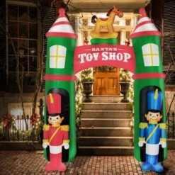 Stockholm Christmas Lights LED Inflatable Santa Claus' Toy Shop Arch House Xmas Motif Decor -Christmas Lights Store 225767 1766959 F
