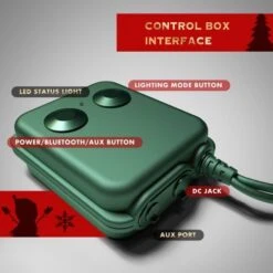 Stockholm Christmas String Lights 70 LEDs Multi Color With Bluetooth Speakers Outdoor 10M 16 Stockholm Christmas String Lights 70 LEDs Multi Color With Bluetooth Speakers Outdoor 10M -Christmas Lights Store 225773 1767011 F