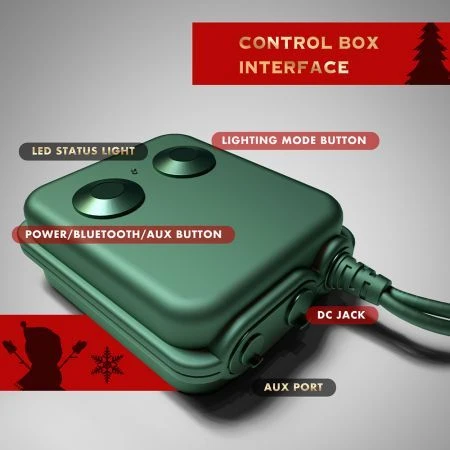 Stockholm Christmas String Lights 70 LEDs Multi Color With Bluetooth Speakers Outdoor 10M 7 Stockholm Christmas String Lights 70 LEDs Multi Color With Bluetooth Speakers Outdoor 10M - Image 7