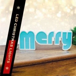 Stockholm Christmas Lights LED Letter MERRY Sign 7 Color Changing Indoor Party Decoration -Christmas Lights Store 225775 1767031 F