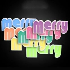 Stockholm Christmas Lights LED Letter MERRY Sign 7 Color Changing Indoor Party Decoration -Christmas Lights Store 225775 1767037 F