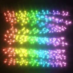 Stockholm Christmas String Lights 288 LEDs Curtain Fairy Multi Color Outdoor Garden 1.8M 12 Stockholm Christmas String Lights 288 LEDs Curtain Fairy Multi Color Outdoor Garden 1.8M -Christmas Lights Store 225777 2384129 F