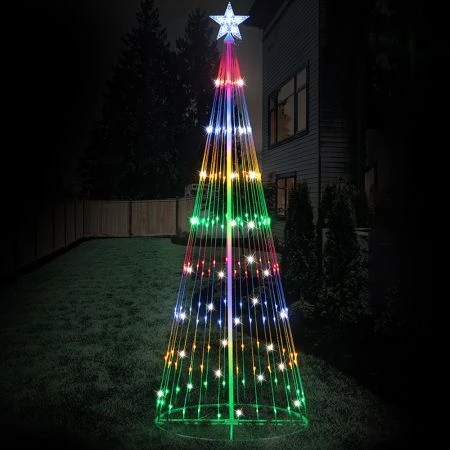 Stockholm Christmas Tree Lights 204 LEDs Multi Color Fairy Flashing Outdoor Garden 1.9M 1 Stockholm Christmas Tree Lights 204 LEDs Multi Color Fairy Flashing Outdoor Garden 1.9M