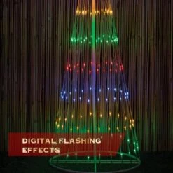 Stockholm Christmas Tree Lights 204 LEDs Multi Color Fairy Flashing Outdoor Garden 1.9M 10 Stockholm Christmas Tree Lights 204 LEDs Multi Color Fairy Flashing Outdoor Garden 1.9M -Christmas Lights Store 225781 2384181 F