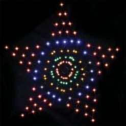 Stockholm Christmas Lights 130 LEDs Solar Star String Net Xmas Outdoor Garden Decor 1.3x1.3M -Christmas Lights Store 225783 1767111 F