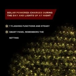 Stockholm Christmas Lights 300 LEDs Solar String Net Outdoor Garden Xmas Decor 5 X 1.3M -Christmas Lights Store 225787 1767155 F