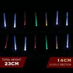 Stockholm Christmas Lights 20pcs LED Solar Bubble Tube Outdoor Garden Path Xmas Decoration -Christmas Lights Store 225791 2384183 F