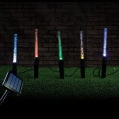 Stockholm Christmas Lights 20pcs LED Solar Bubble Tube Outdoor Garden Path Xmas Decoration