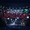 Stockholm Christmas Lights LED Rope Letter MERRY CHRISTMAS Sign Outdoor Garden 185x70CM