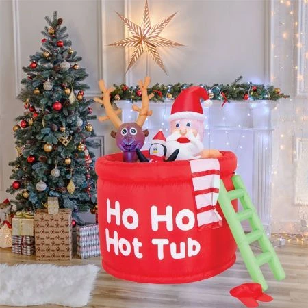 Stockholm Christmas Lights 1.5M LED Inflatable Santa Claus In Hot Tub Outdoor Garden Xmas 8 Stockholm Christmas Lights 1.5M LED Inflatable Santa Claus In Hot Tub Outdoor Garden Xmas - Image 8