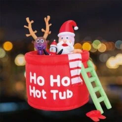 Stockholm Christmas Lights 1.5M LED Inflatable Santa Claus In Hot Tub Outdoor Garden Xmas 14 Stockholm Christmas Lights 1.5M LED Inflatable Santa Claus In Hot Tub Outdoor Garden Xmas -Christmas Lights Store 225805 1767321 F