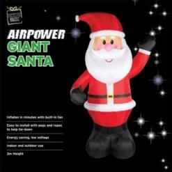 Stockholm Christmas Lights 3M LED Giant Inflatable Santa Claus Outdoor Garden Xmas Decoration 17 Stockholm Christmas Lights 3M LED Giant Inflatable Santa Claus Outdoor Garden Xmas Decoration -Christmas Lights Store 225811 2384335 F