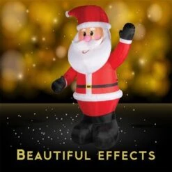 Stockholm Christmas Lights 3M LED Giant Inflatable Santa Claus Outdoor Garden Xmas Decoration
