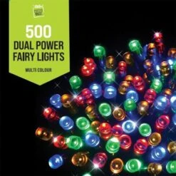 Stockholm Christmas Lights 500 LEDs Solar String Fariy Outdoor Garden Xmas Decoration 39M -Christmas Lights Store 225813 1767399 F