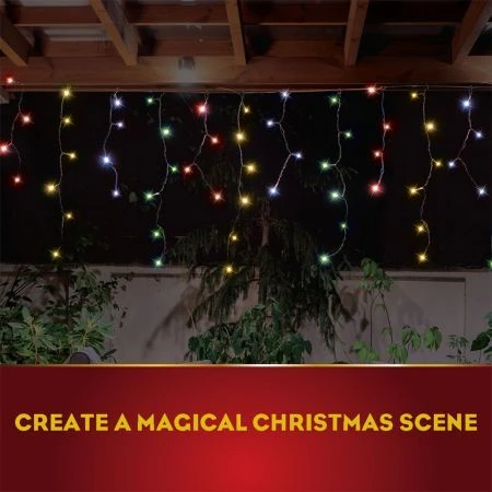 Stockholm Christmas Lights 360 LEDs Solar Icicle Curtain String Outdoor Garden Xmas 7M 5 Stockholm Christmas Lights 360 LEDs Solar Icicle Curtain String Outdoor Garden Xmas 7M - Image 5