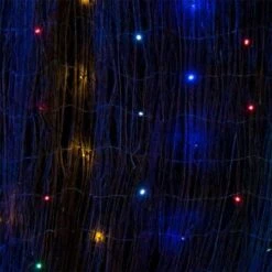 Stockholm Christmas Lights 600 LEDs Solar String Net Multi Color Outdoor Garden 5x2.6M -Christmas Lights Store 225819 2384439 F
