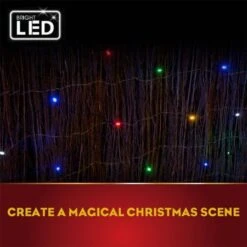 Stockholm Christmas Lights 600 LEDs Solar String Net Multi Color Outdoor Garden 5x2.6M -Christmas Lights Store 225819 2384443 F