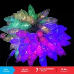Stockholm Christmas Lights 200 LEDs Pine Cones String Outdoor Garden Xmas Decoration 19M -Christmas Lights Store 225821 1767501 F