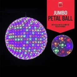 Stockholm Christmas Lights 900 LEDs Enormous Petal Ball Xmas Party Outdoor Garden 50CM 15 Stockholm Christmas Lights 900 LEDs Enormous Petal Ball Xmas Party Outdoor Garden 50CM -Christmas Lights Store 225827 1767569 F