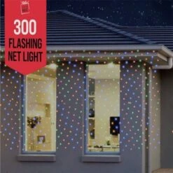 Stockholm Christmas Lights 300 LEDs Waterfall Curtain Net Outdoor Garden Xmas Decoration 2x3M -Christmas Lights Store 225829 1767583 F