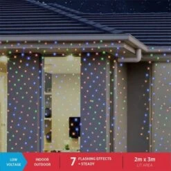 Stockholm Christmas Lights 300 LEDs Waterfall Curtain Net Outdoor Garden Xmas Decoration 2x3M -Christmas Lights Store 225829 1767585 F